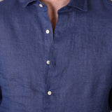 Linen Full Button Shirt - Marin - Hugo Sthlm