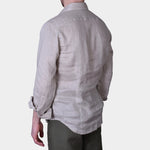 Linen Full Button Shirt - Sand - Hugo Sthlm