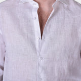 Linen Full Button Shirt - White - Hugo Sthlm