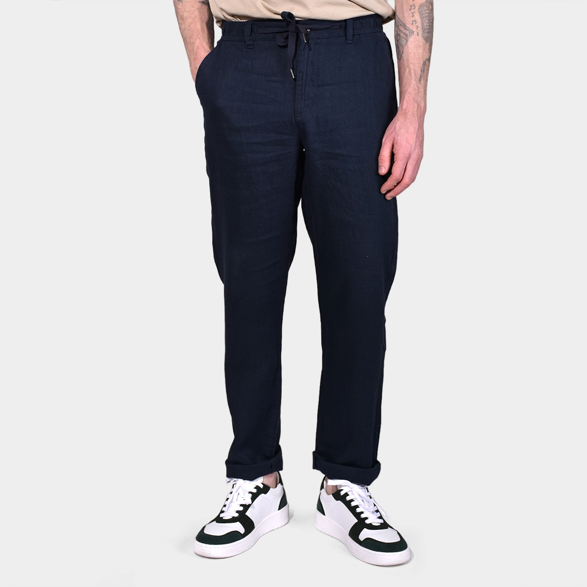 Linen Pants - Navy - Hugo Sthlm
