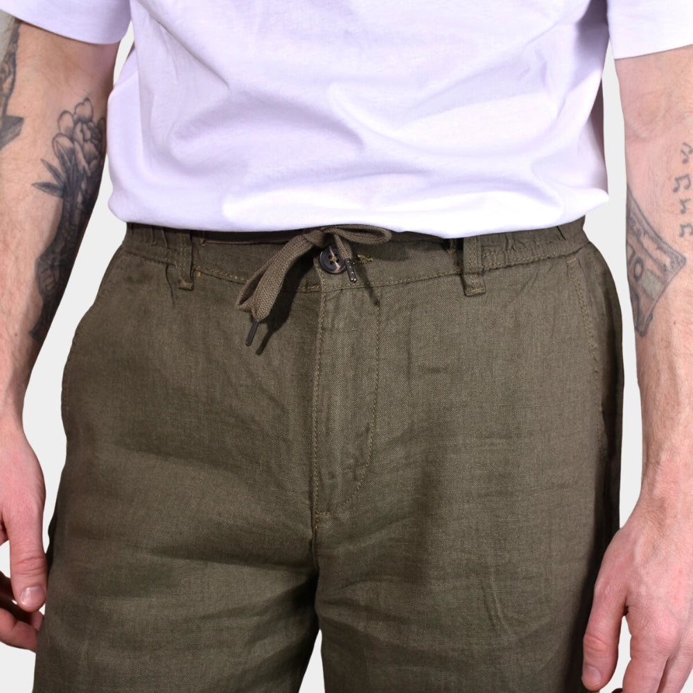Linen Pants - Green - Hugo Sthlm