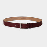 Longare Safiano Leather Belt - Wine