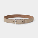 Longarone Suede Leather Belt - Beige