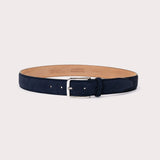Longarone Suede Leather Belt - Blue