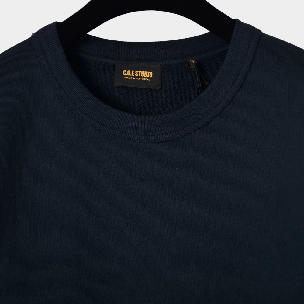 Loop Wheel Sweatshirt Unbrushed Terry' - Navy - Hugo Sthlm