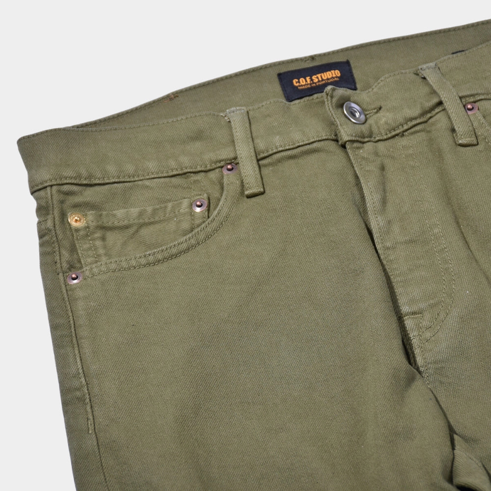 M7 Tapered Comfort Organic - Olive - Hugo Sthlm