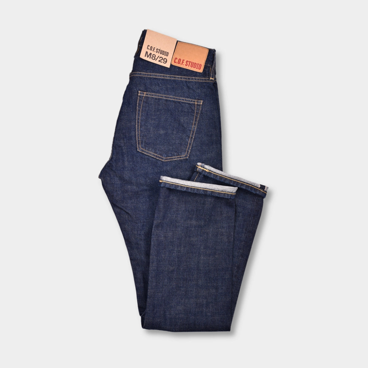 M8 Straight Fit 14 oz Selvedge - Rinsed - Hugo Sthlm