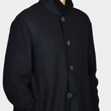 Mac Coat Boiled Wool - Black - Hugo Sthlm