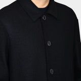 Mac Coat Boiled Wool - Black - Hugo Sthlm