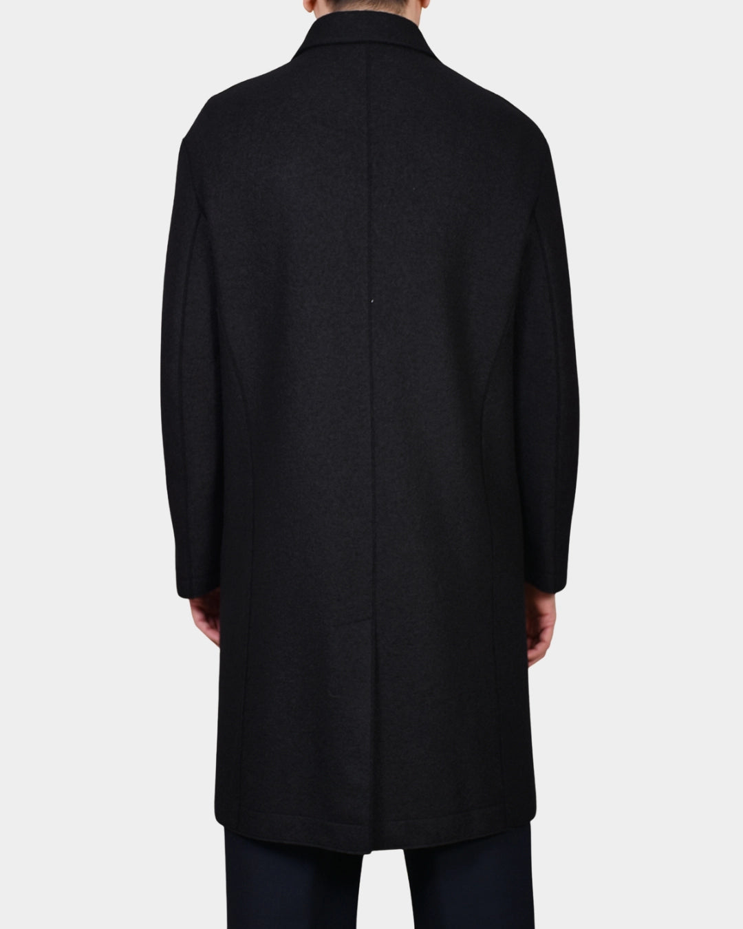 Mac Coat Boiled Wool - Black - Hugo Sthlm