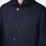 Mac Coat Boiled Wool - Navy - Hugo Sthlm