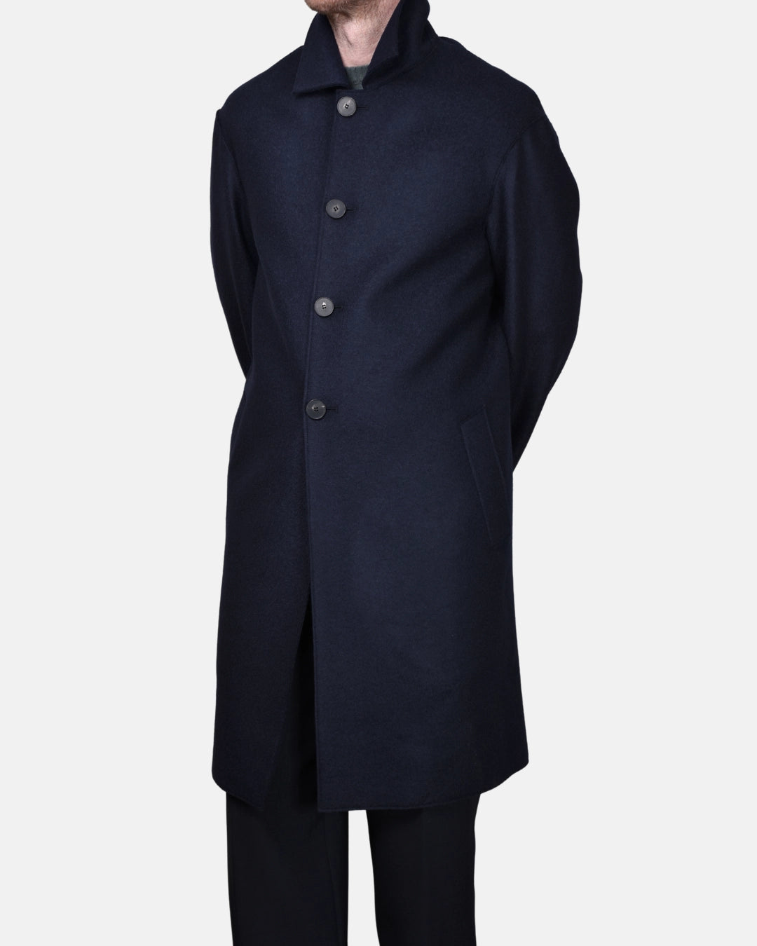 Mac Coat Boiled Wool - Navy - Hugo Sthlm