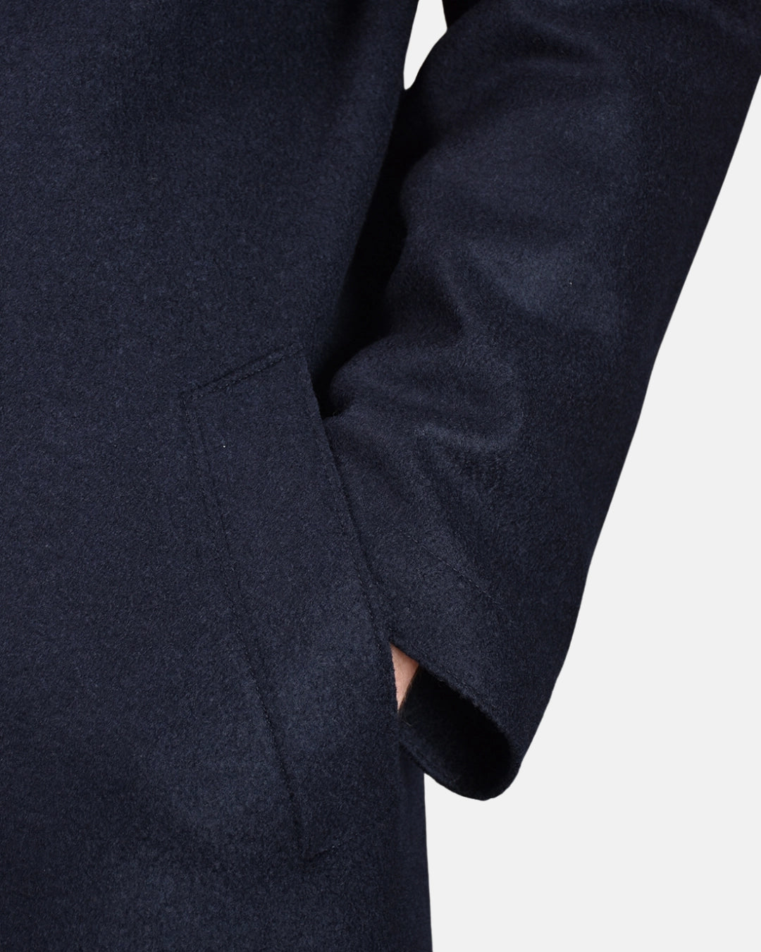 Mac Coat Boiled Wool - Navy - Hugo Sthlm