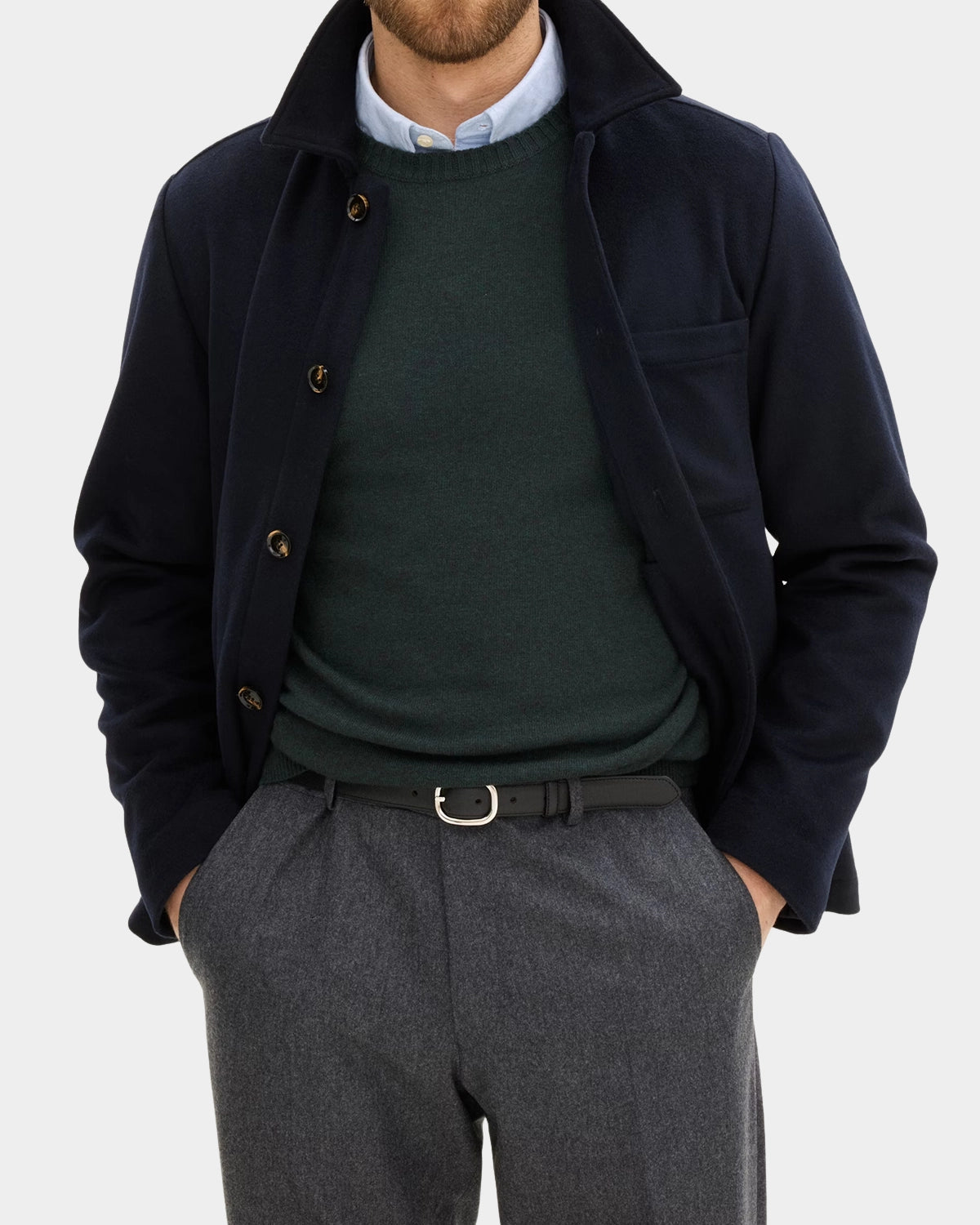 Maddan Shirt Jacket - Navy - Hugo Sthlm
