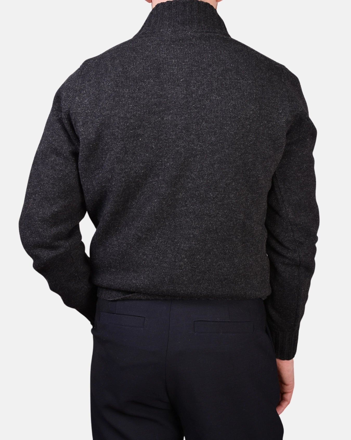 Half Zip 7 GG Lambswool - Antracite - Hugo Sthlm