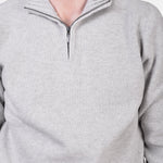 Half Zip 7 GG Lambswool - Grey - Hugo Sthlm