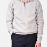 Half Zip 7 GG Lambswool - Grey - Hugo Sthlm