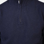 Half Zip 7 GG Lambswool - Navy - Hugo Sthlm