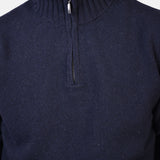 Half Zip 7 GG Lambswool - Navy - Hugo Sthlm