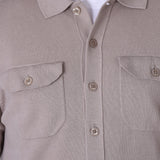 Knitted Cotton Overshirt - Grey - Hugo Sthlm