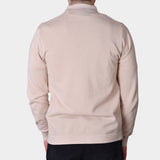 Knitted Cotton Overshirt - Beige - Hugo Sthlm