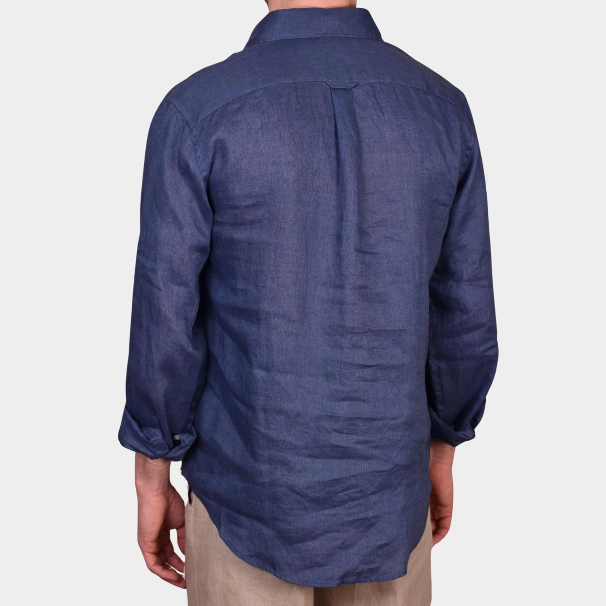 Popover Linen Shirt - Ultra Marine - Hugo Sthlm