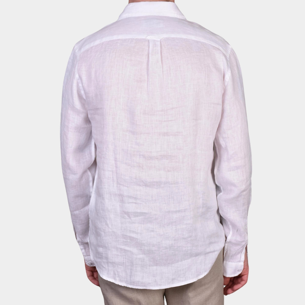 Popover Linen Shirt - White - Hugo Sthlm