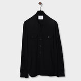 Fullbutton Knitted Shirt - Black