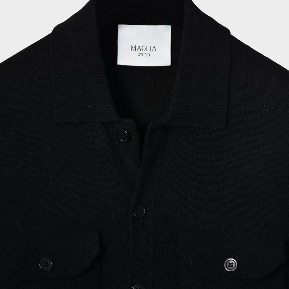 Fullbutton Knitted Shirt - Black - Hugo Sthlm
