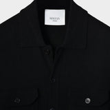 Fullbutton Knitted Shirt - Black