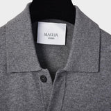Fullbutton Knitted Shirt - Mid Grey - Hugo Sthlm