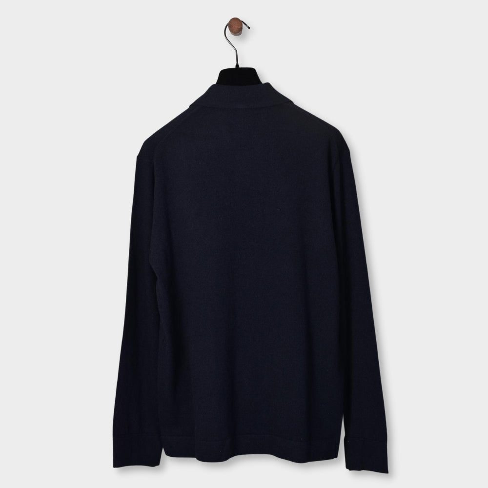 Fullbutton Knitted Shirt - Navy - Hugo Sthlm