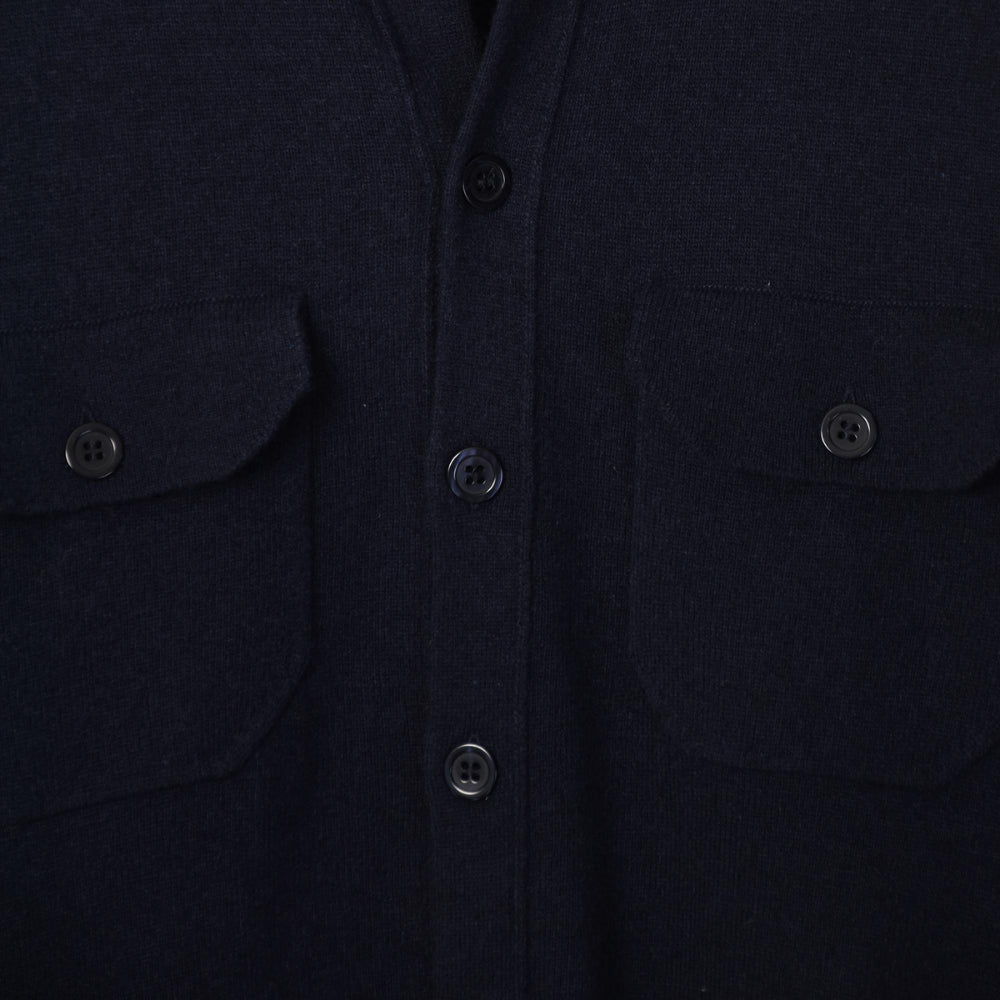 Fullbutton Knitted Shirt - Navy - Hugo Sthlm