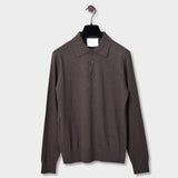 Polo Neck Wool Cashmere Mix - Brown