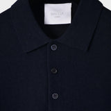 Polo Neck Wool Cashmere Mix - Navy