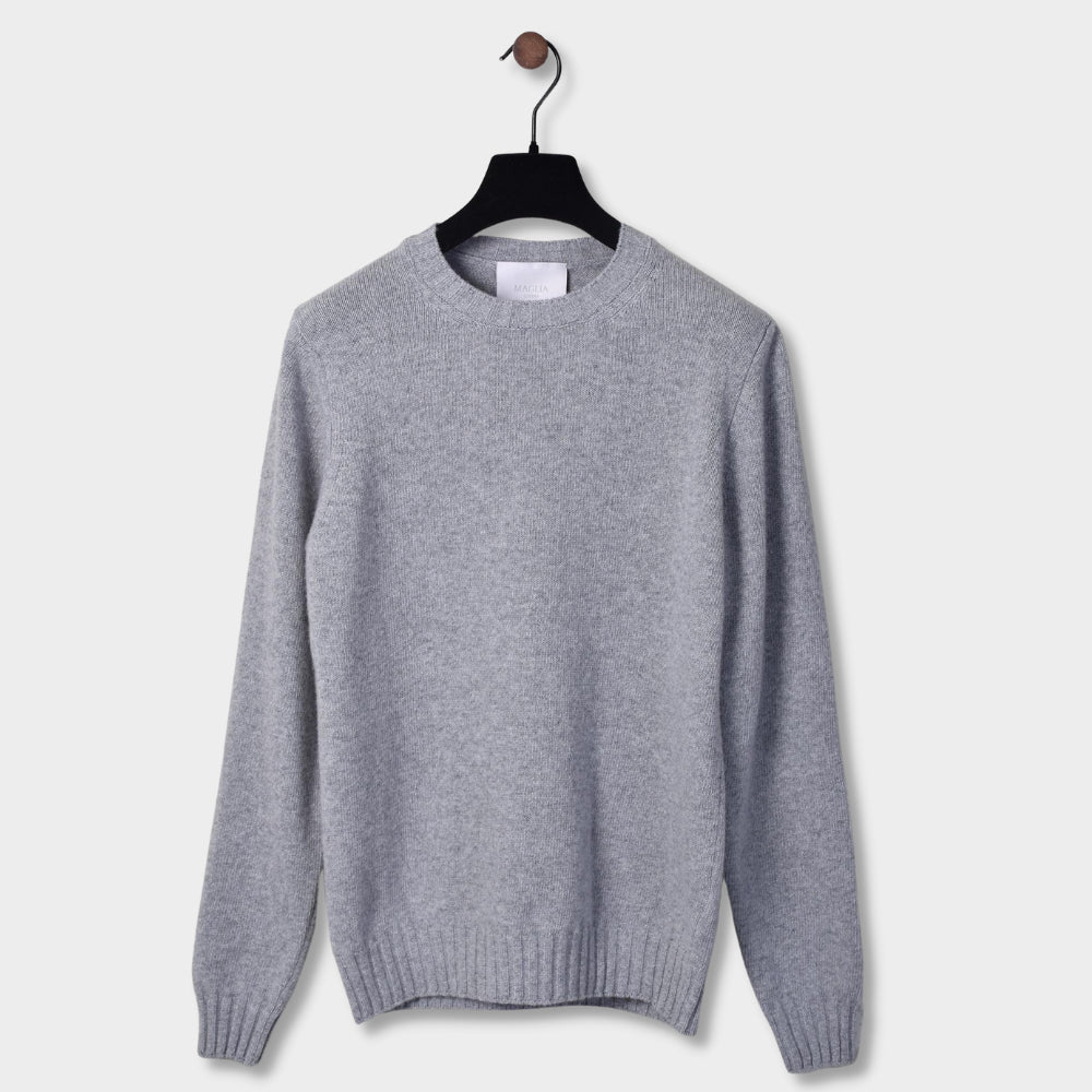 Crewneck 90 Wool 10 Cashmere - Grey - Hugo Sthlm