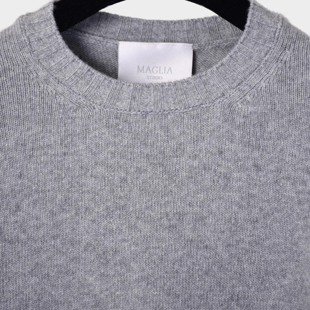 Crewneck 90 Wool 10 Cashmere - Grey - Hugo Sthlm