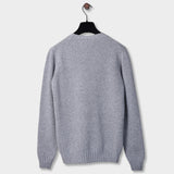 Crewneck 90 Wool 10 Cashmere - Grey