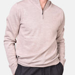 Merino 12 GG Half Zip - Light Beige - Hugo Sthlm