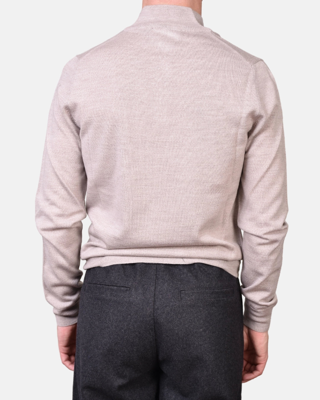 Merino 12 GG Half Zip - Light Beige - Hugo Sthlm