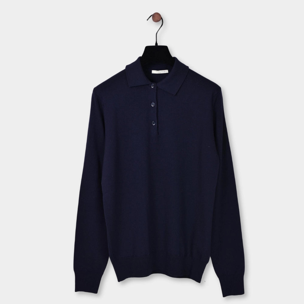 Merino 12GG Polo Neck - Navy - Hugo Sthlm