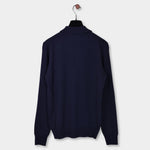 Merino 12GG Polo Neck - Navy - Hugo Sthlm