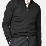 Merino 12 GG Half Zip - Black - Hugo Sthlm