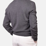 Merino 12 GG Half Zip - Grey - Hugo Sthlm