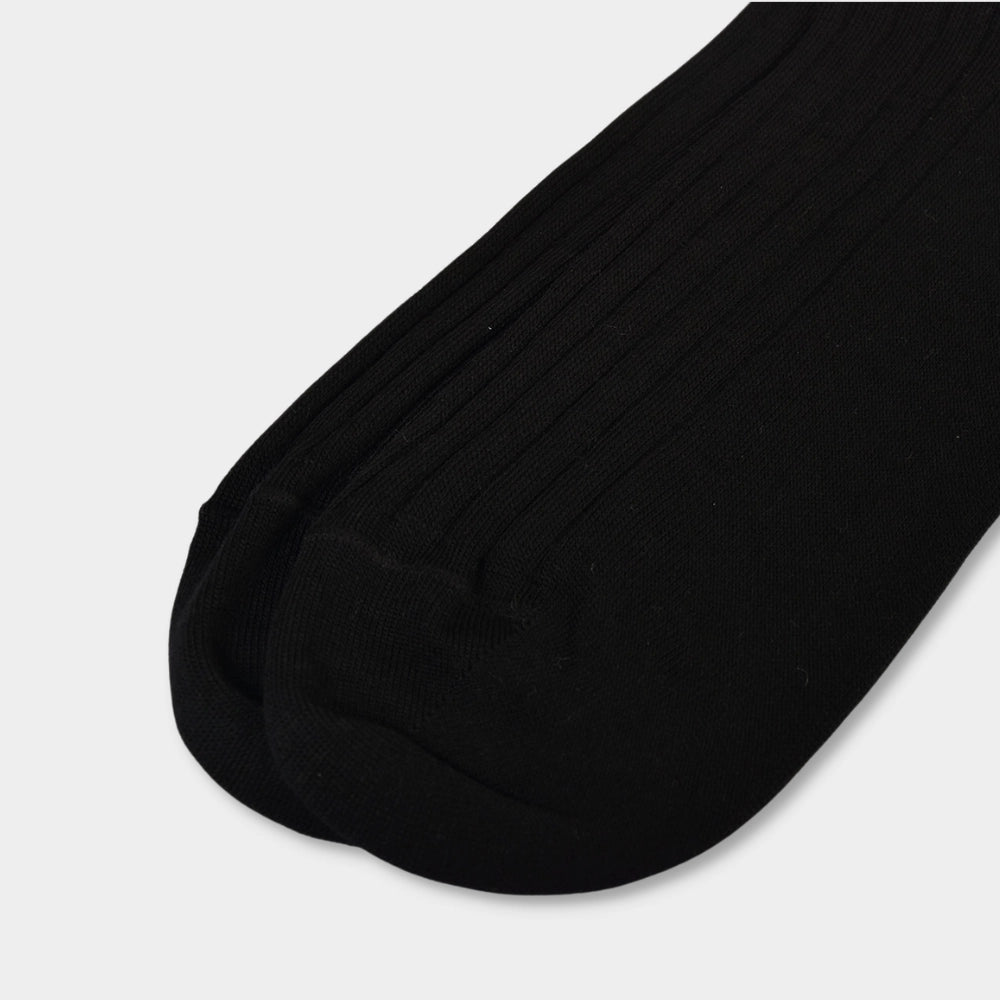 Merino Rib Socks - Black - Hugo Sthlm