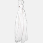 Merino/Cashmere scarf - White - Hugo Sthlm