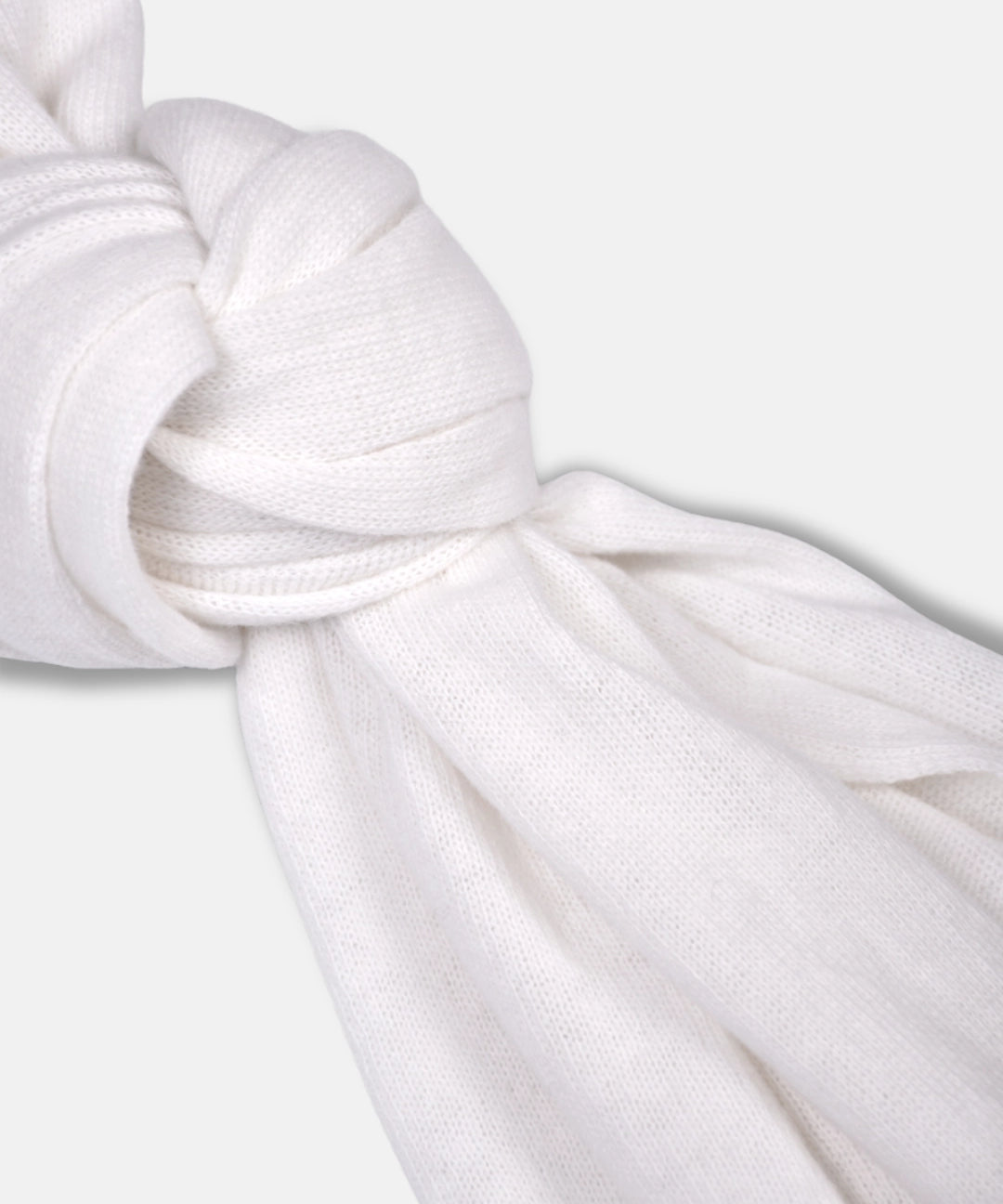 Merino/Cashmere scarf - White - Hugo Sthlm