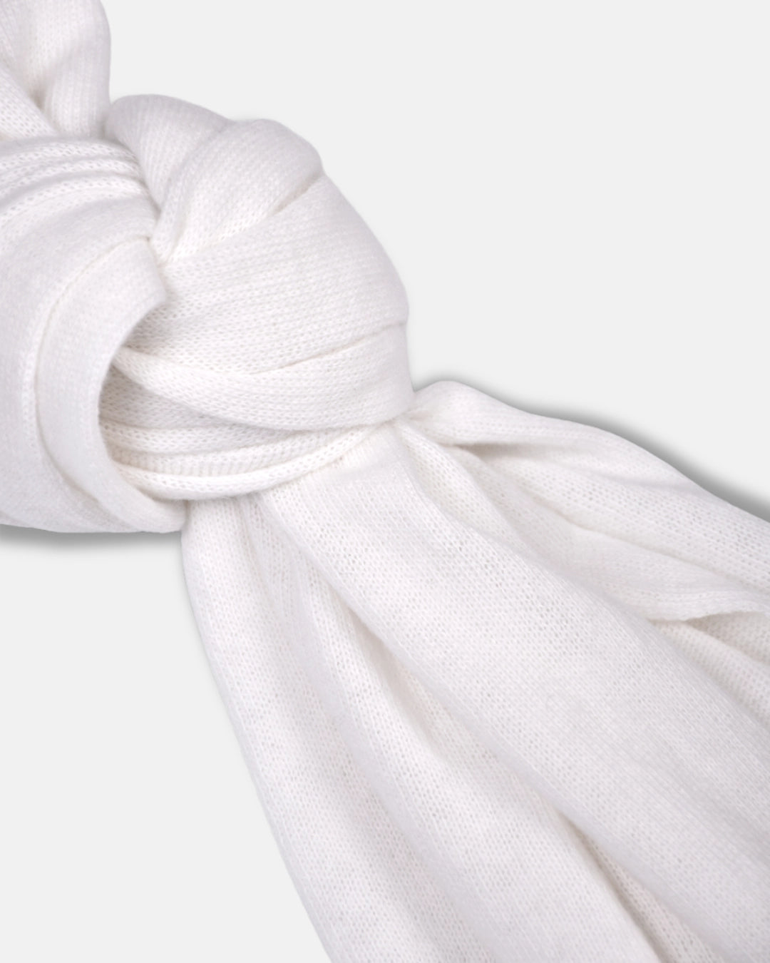 Merino/Cashmere scarf - White - Hugo Sthlm