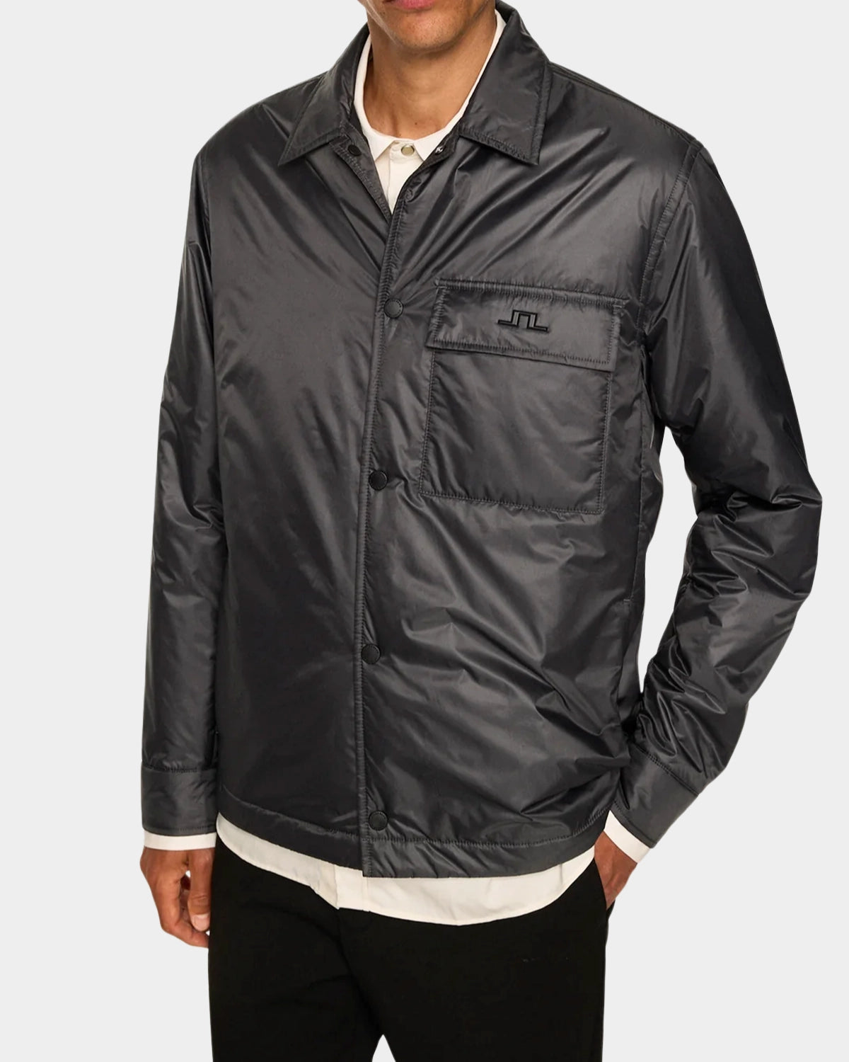Nile Nylon Padded Overshirt - Asphalt - Hugo Sthlm