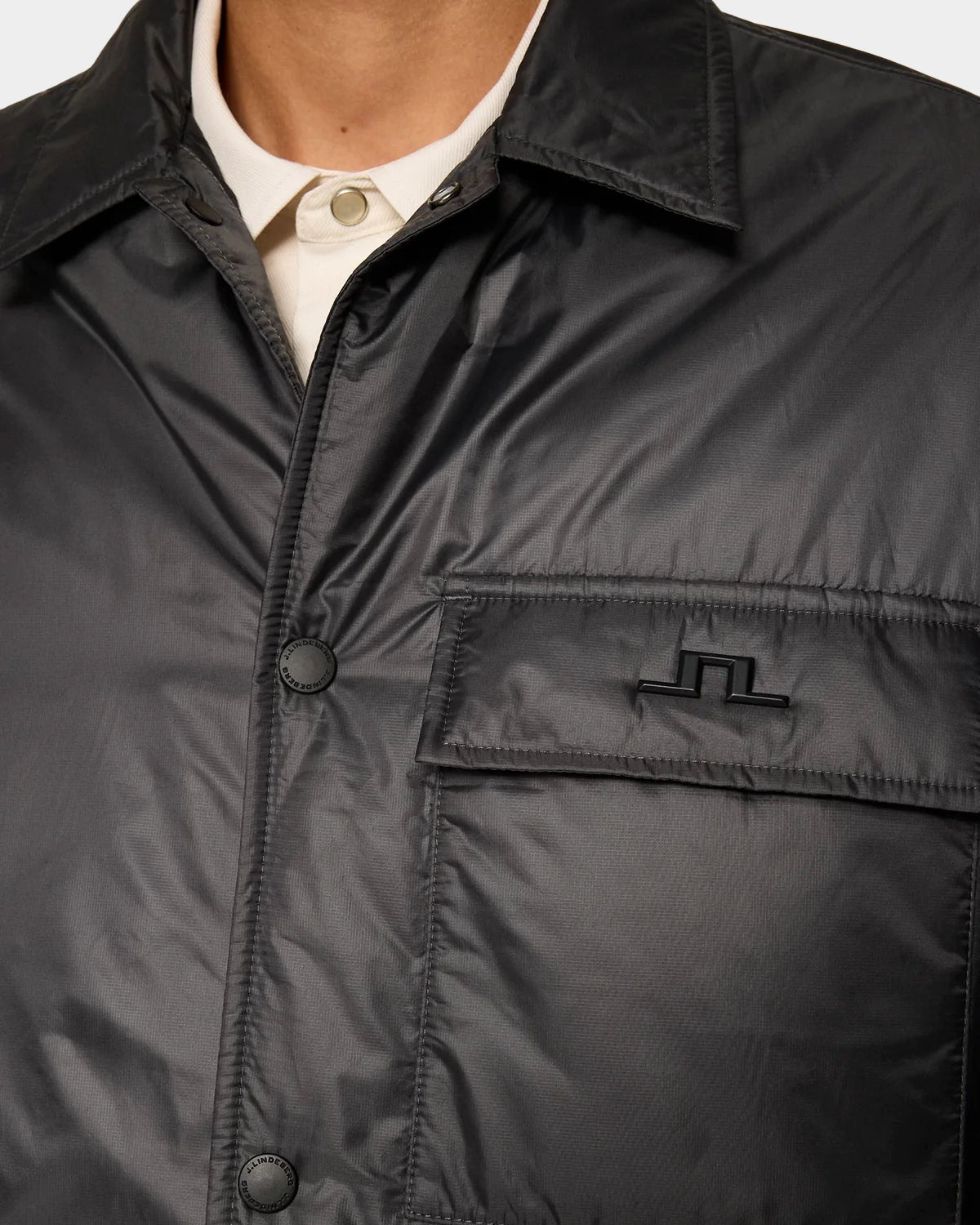 Nile Nylon Padded Overshirt - Asphalt - Hugo Sthlm